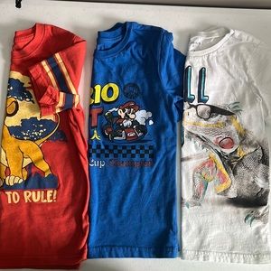 Boy’s Bundle 3 Short Sleeve Tees, Sz 6